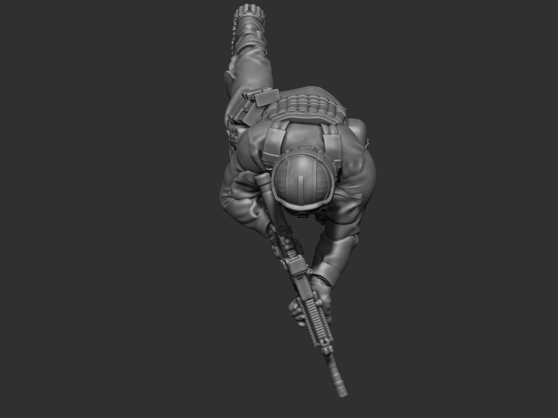 USA modern Soldier  3D print model_15