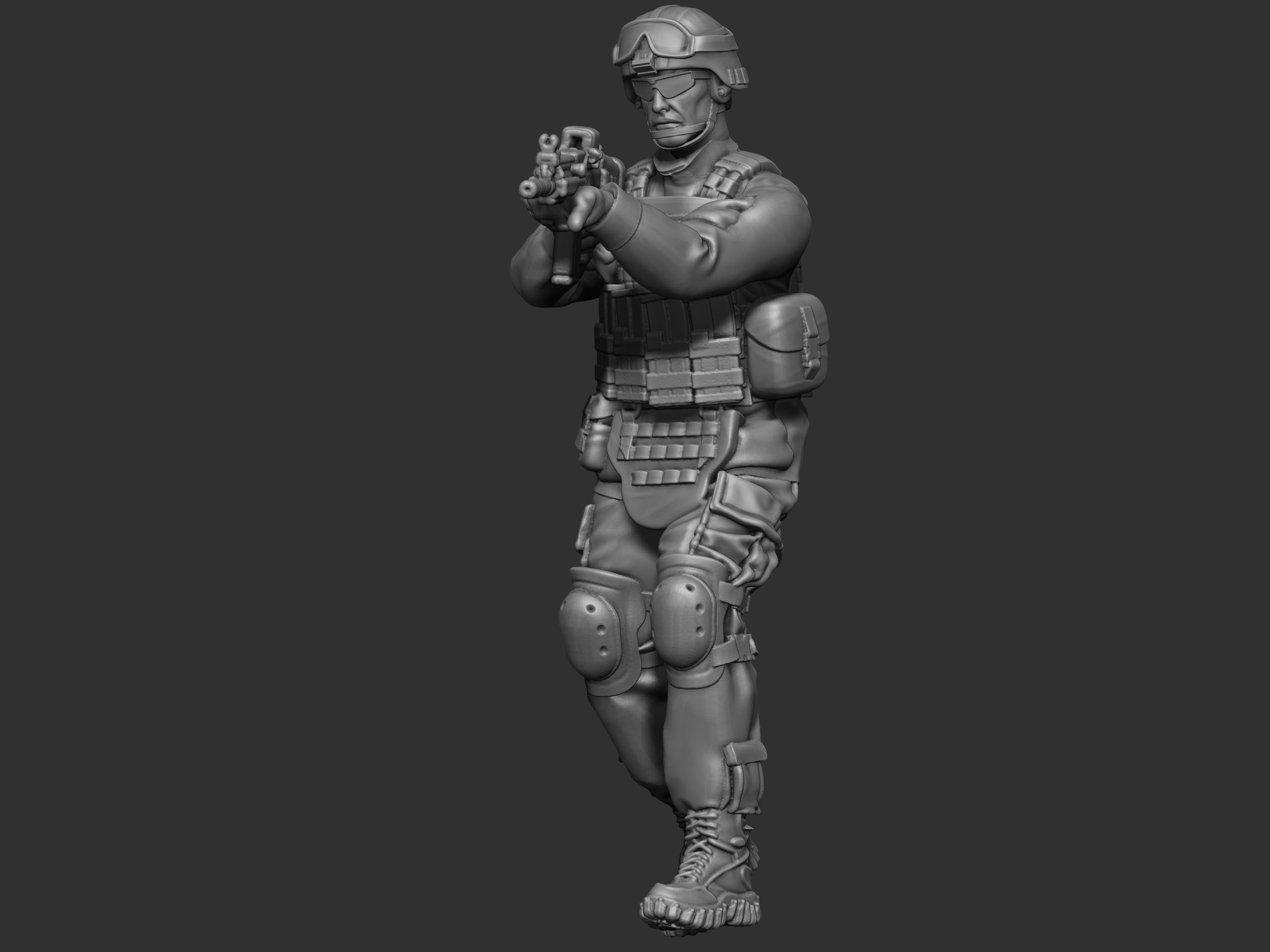 USA modern Soldier  3D print model_17