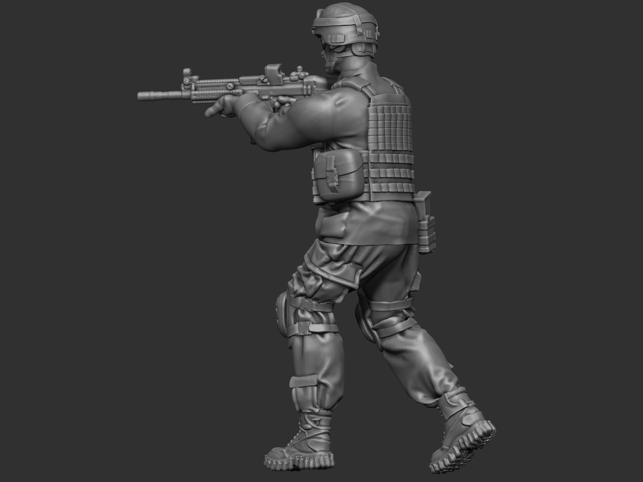 USA modern Soldier  3D print model_22