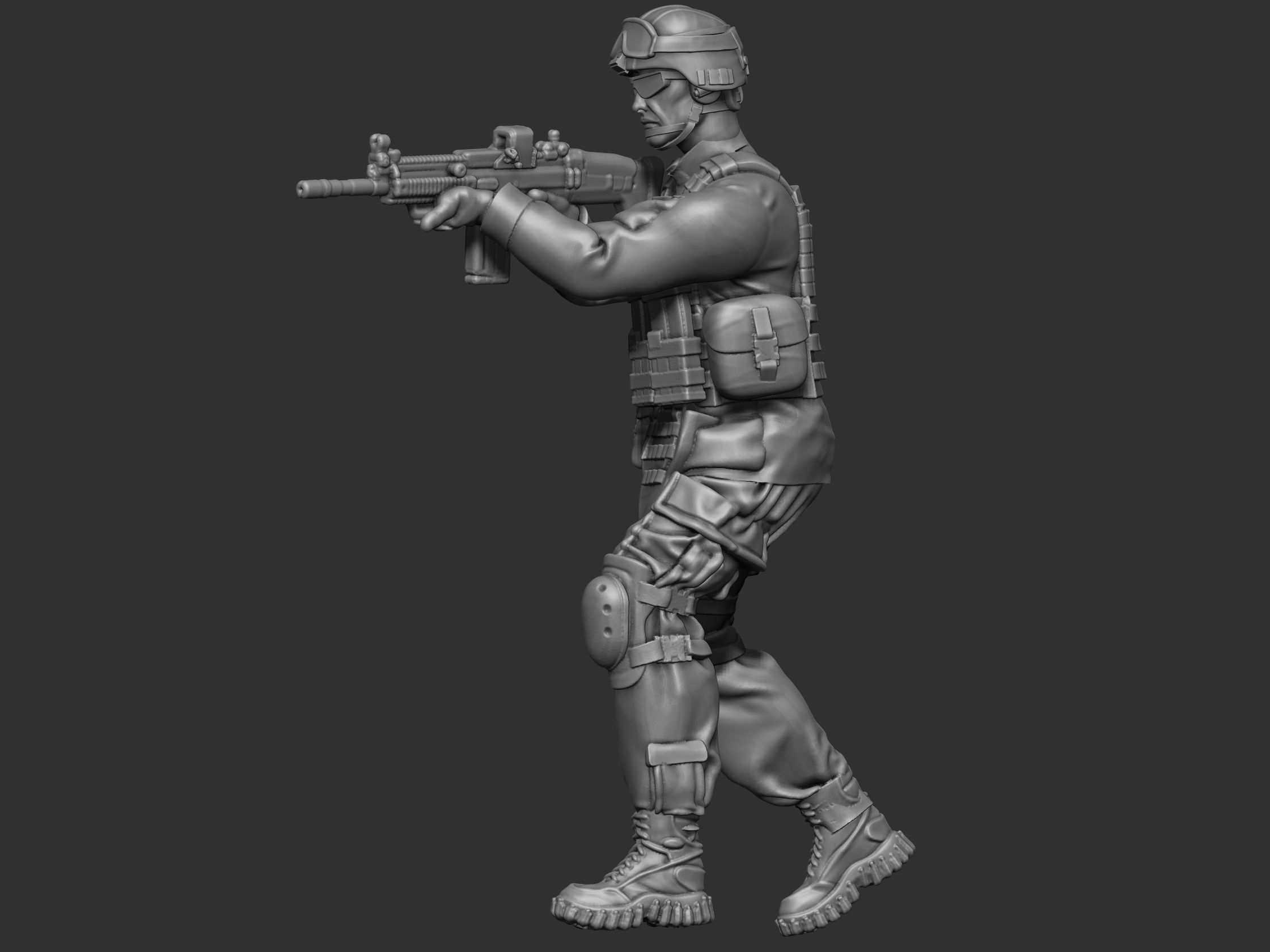 USA modern Soldier  3D print model_20