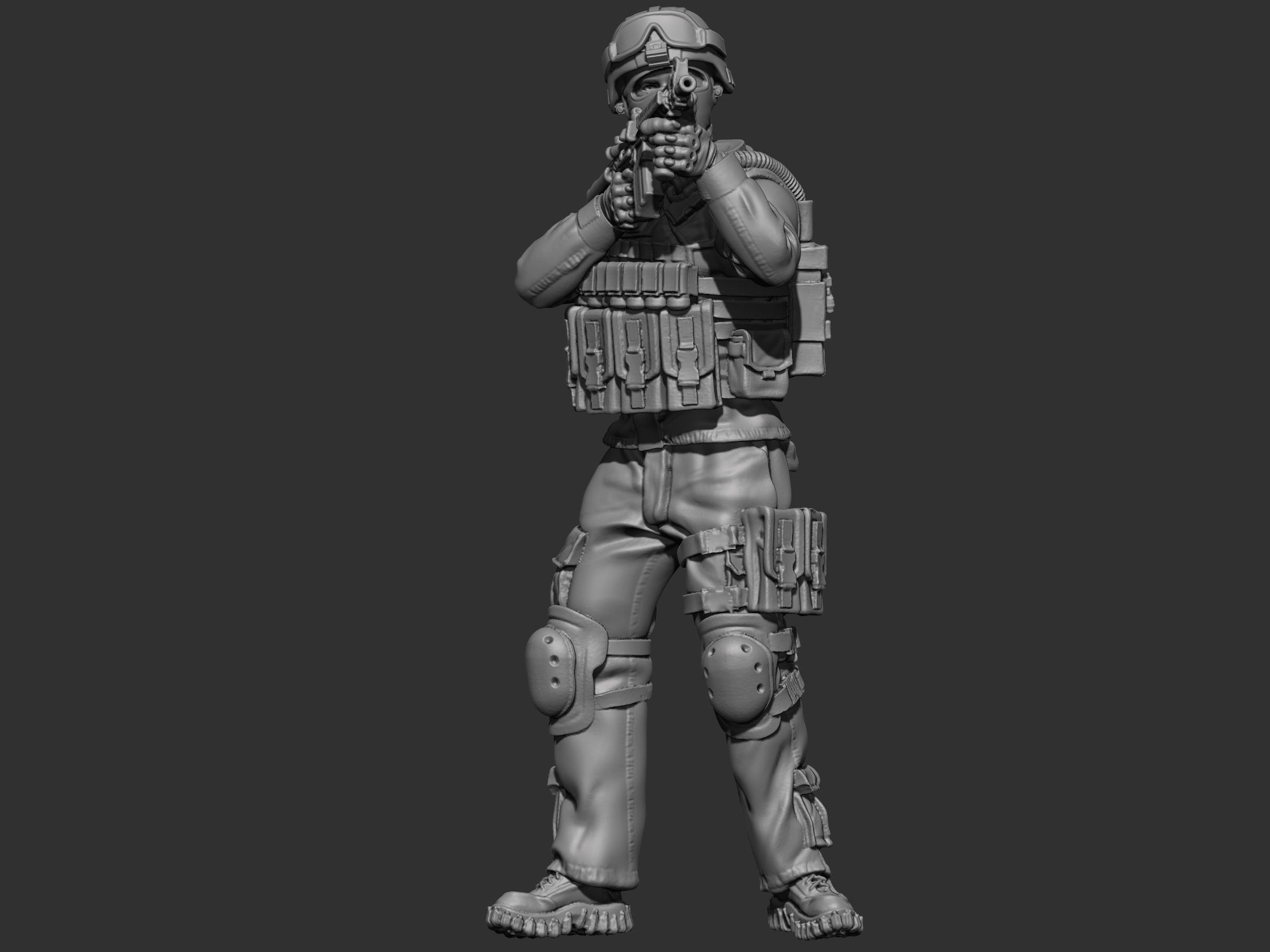 USA modern soldier 2 3D print model_16