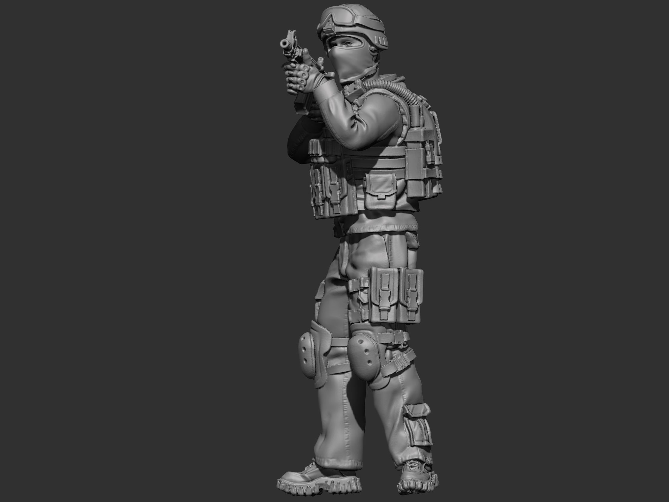 USA modern soldier 2 3D print model_20