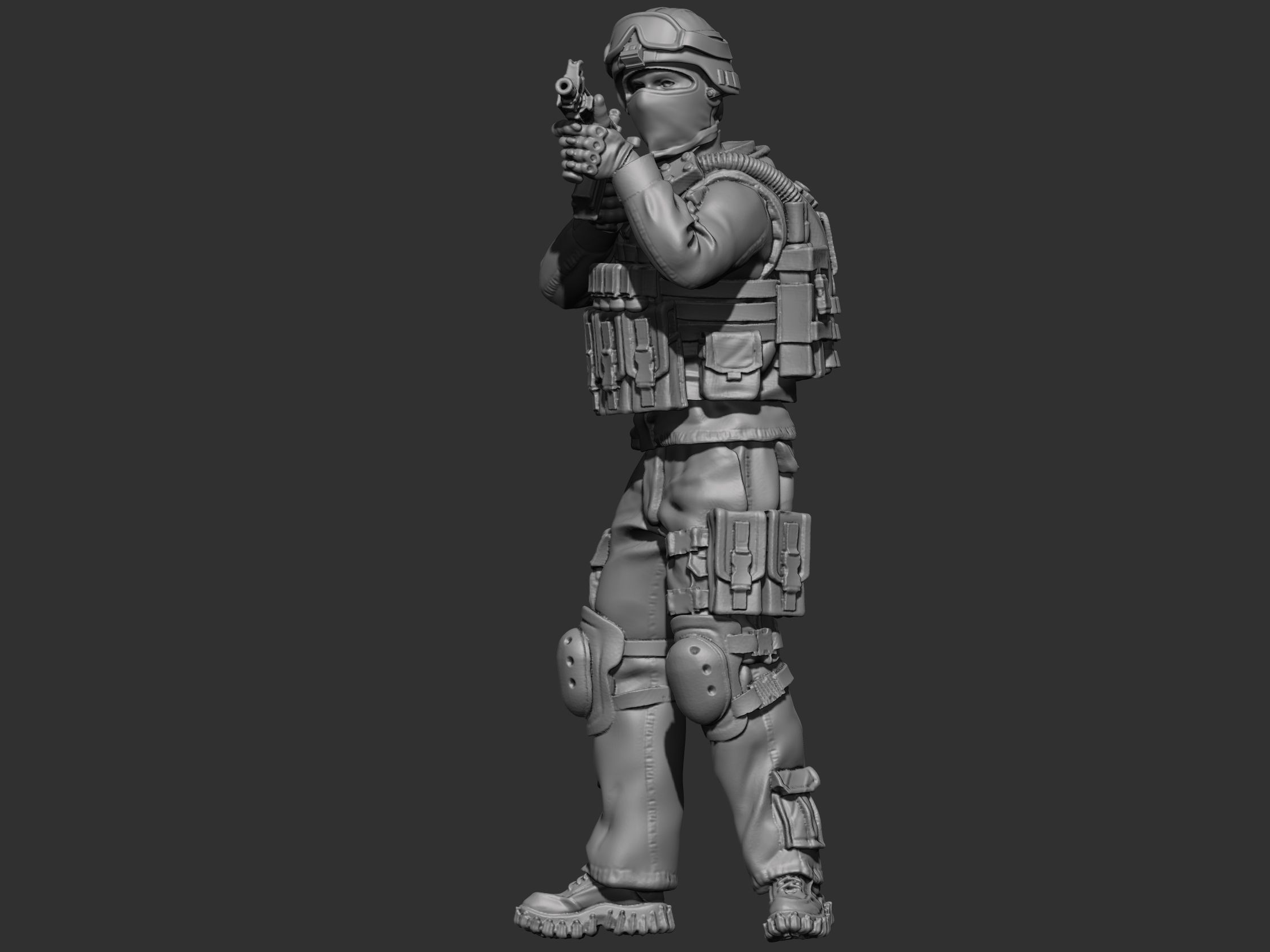 USA modern soldier 2 3D print model_18