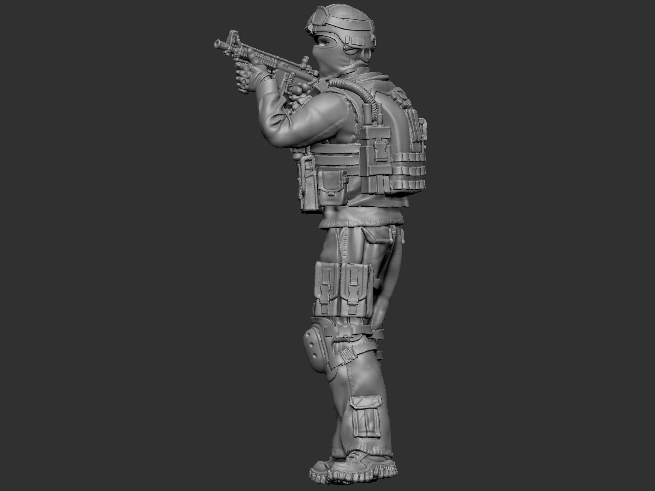 USA modern soldier 2 3D print model_19