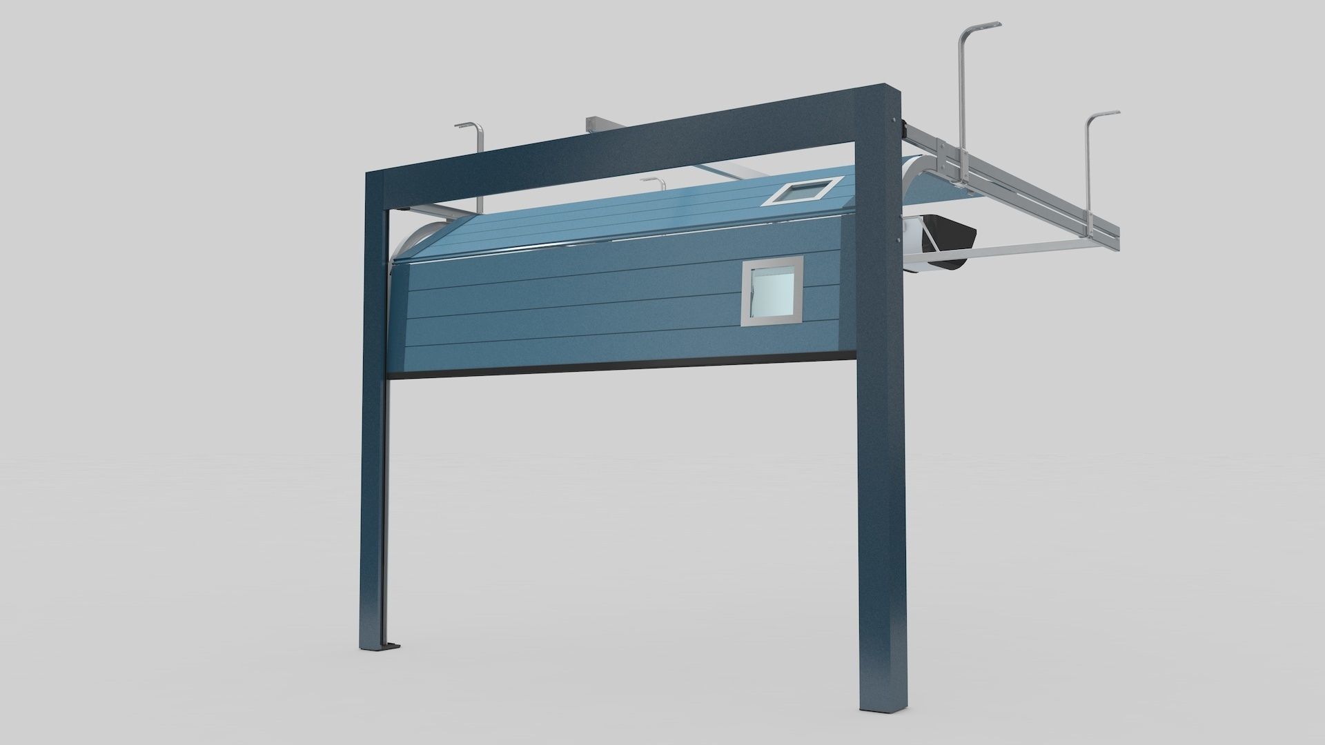 Sectional Garage Door 3D model_19
