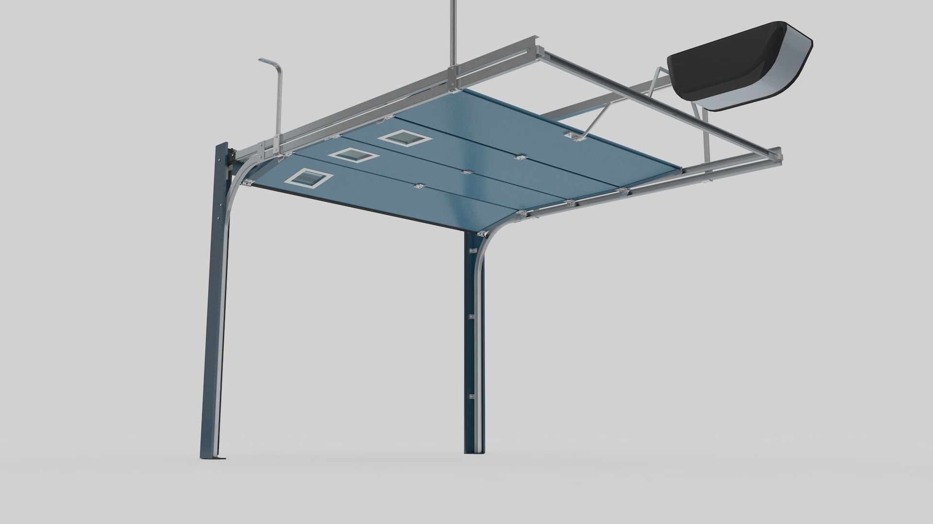 Sectional Garage Door 3D model_11