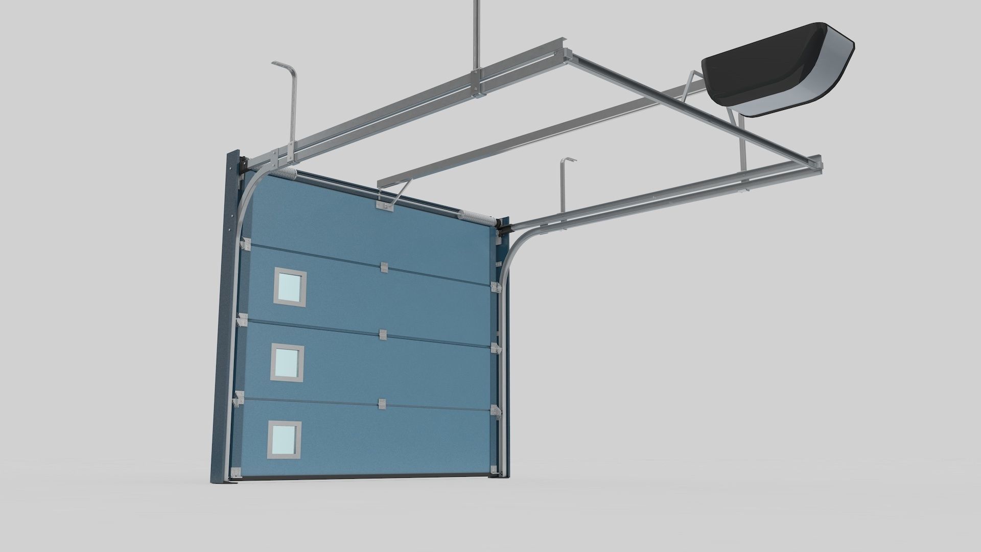 Sectional Garage Door 3D model_5