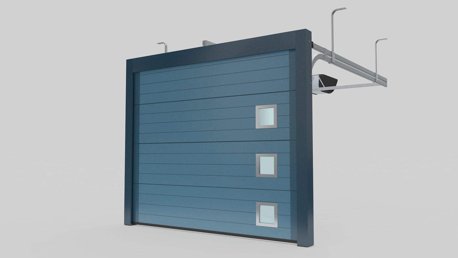 Sectional Garage Door 3D model_13