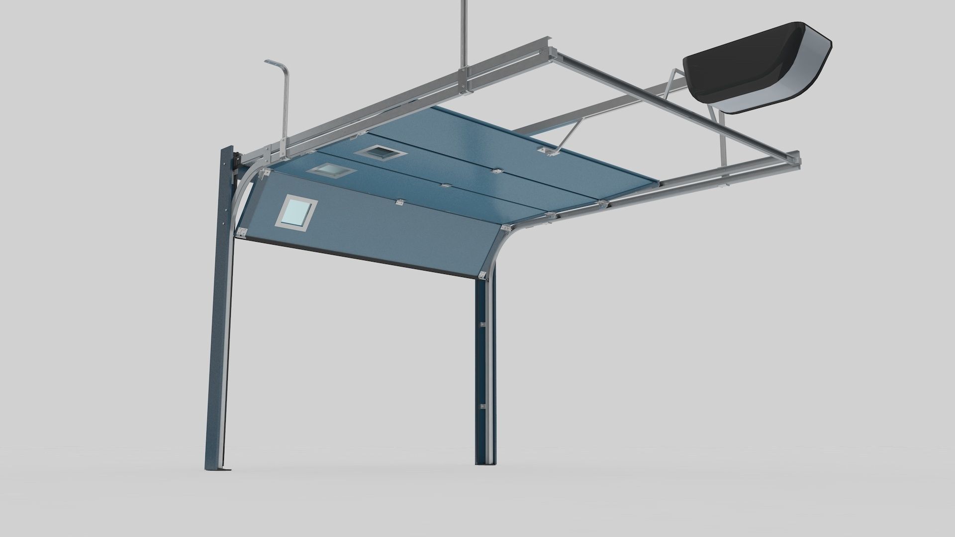 Sectional Garage Door 3D model_10