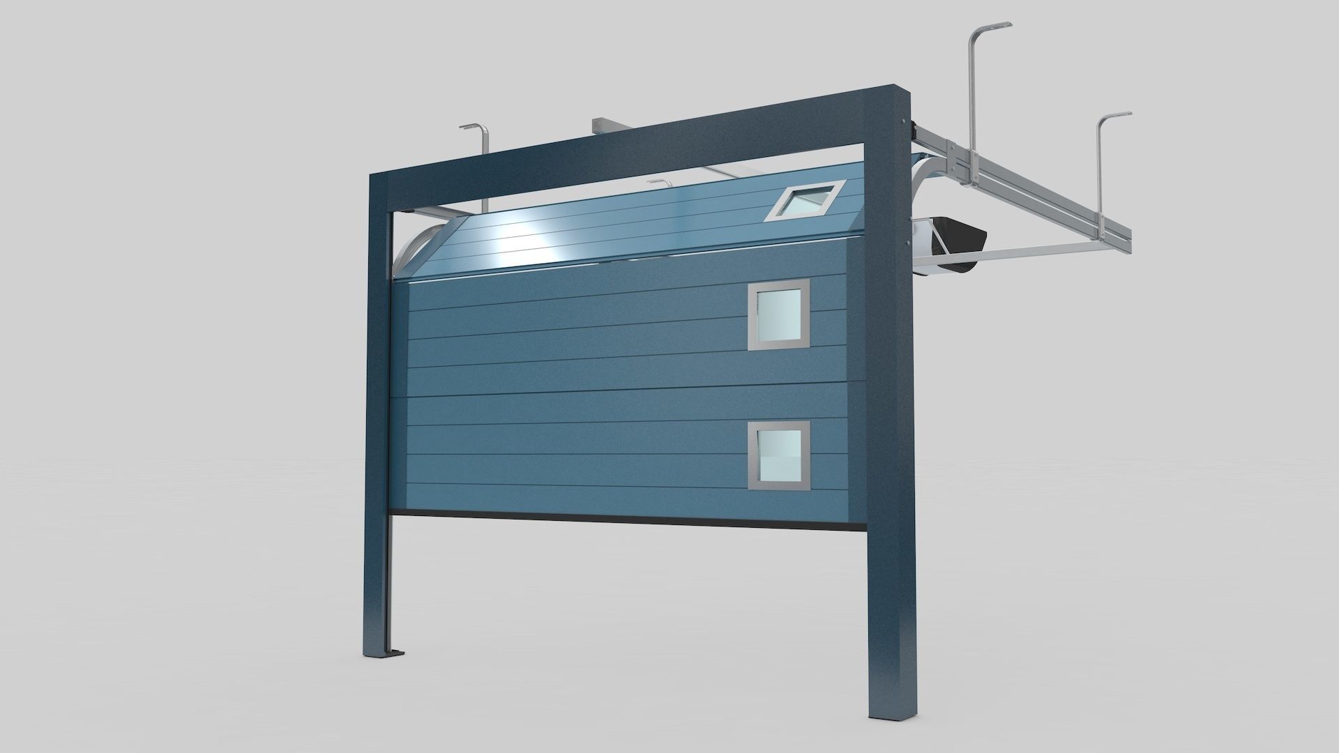 Sectional Garage Door 3D model_17