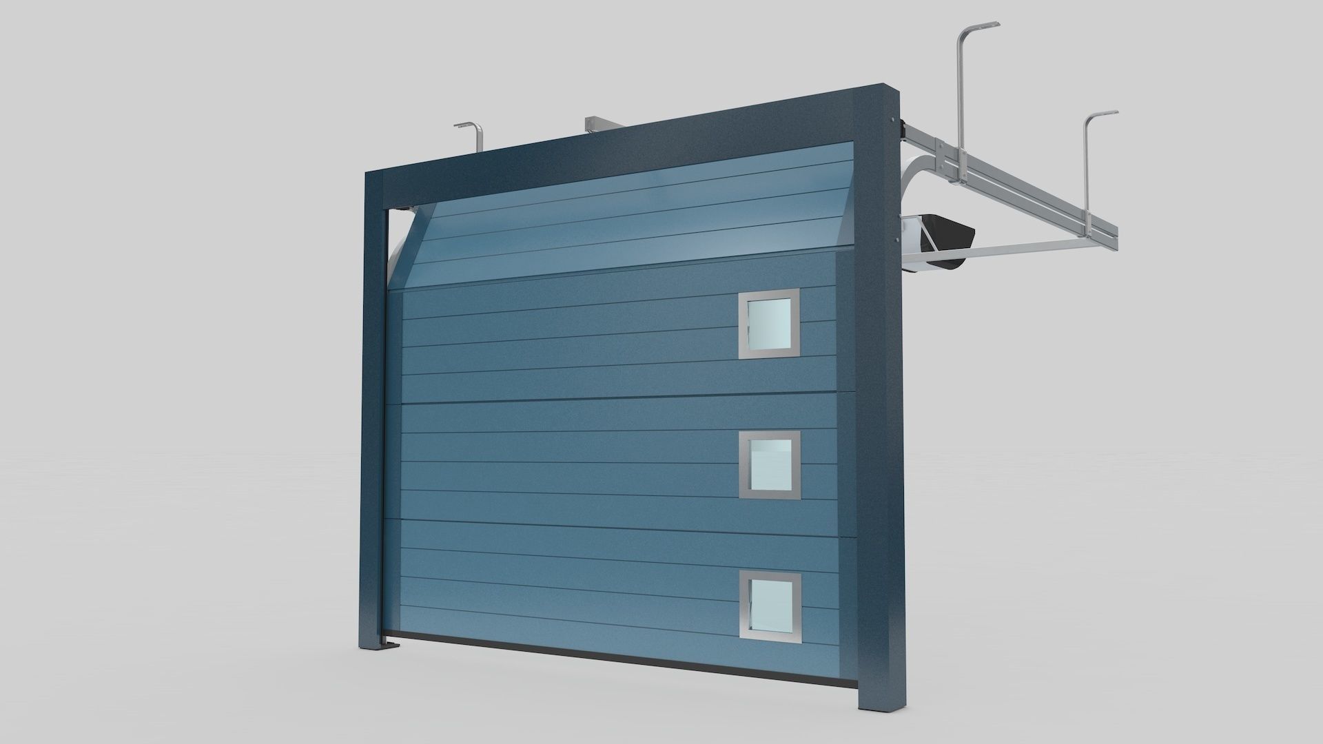 Sectional Garage Door 3D model_14