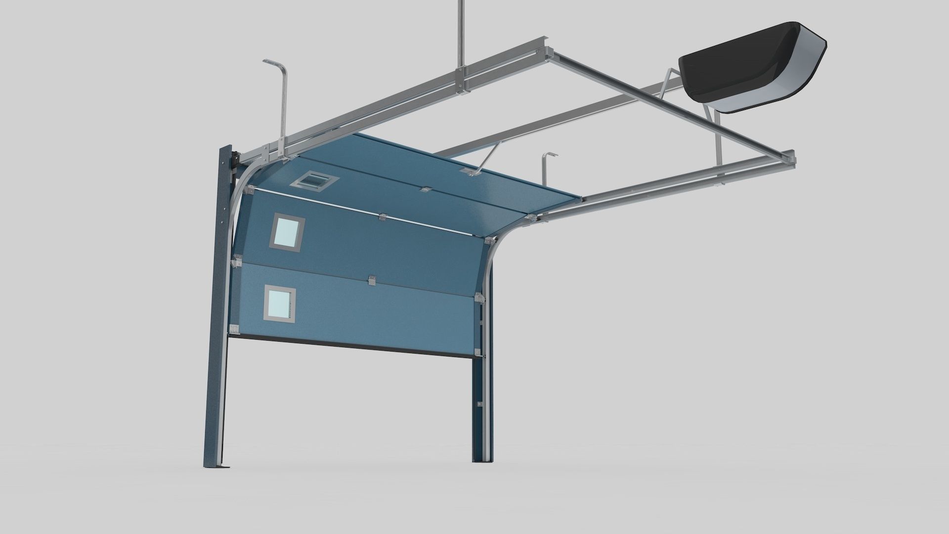 Sectional Garage Door 3D model_9
