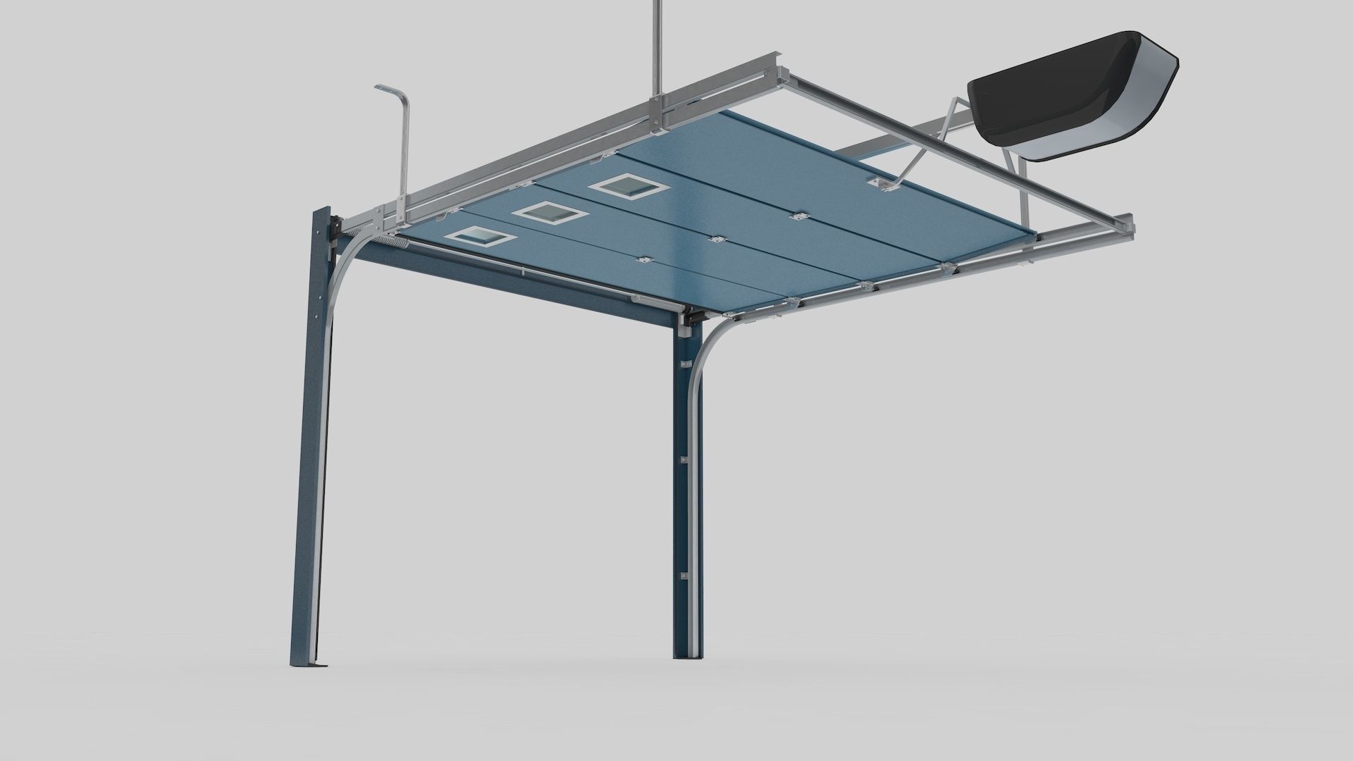 Sectional Garage Door 3D model_12