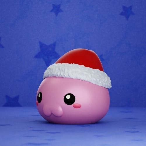 Christmas Hat and Santa Poring from Ragnarok Online Free 3D print model_5