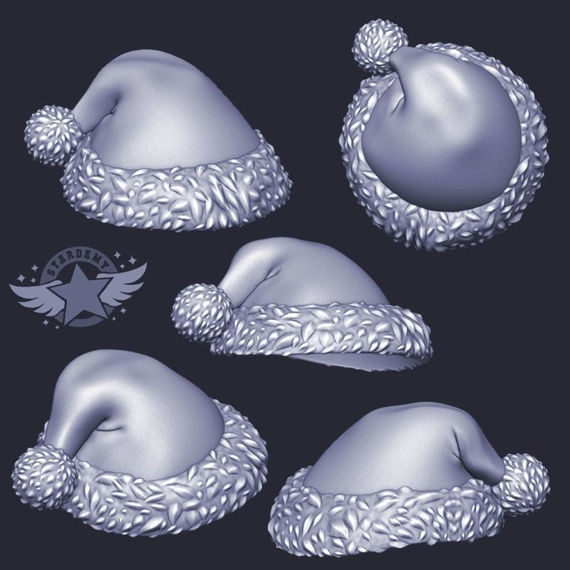 Christmas Hat and Santa Poring from Ragnarok Online Free 3D print model_2