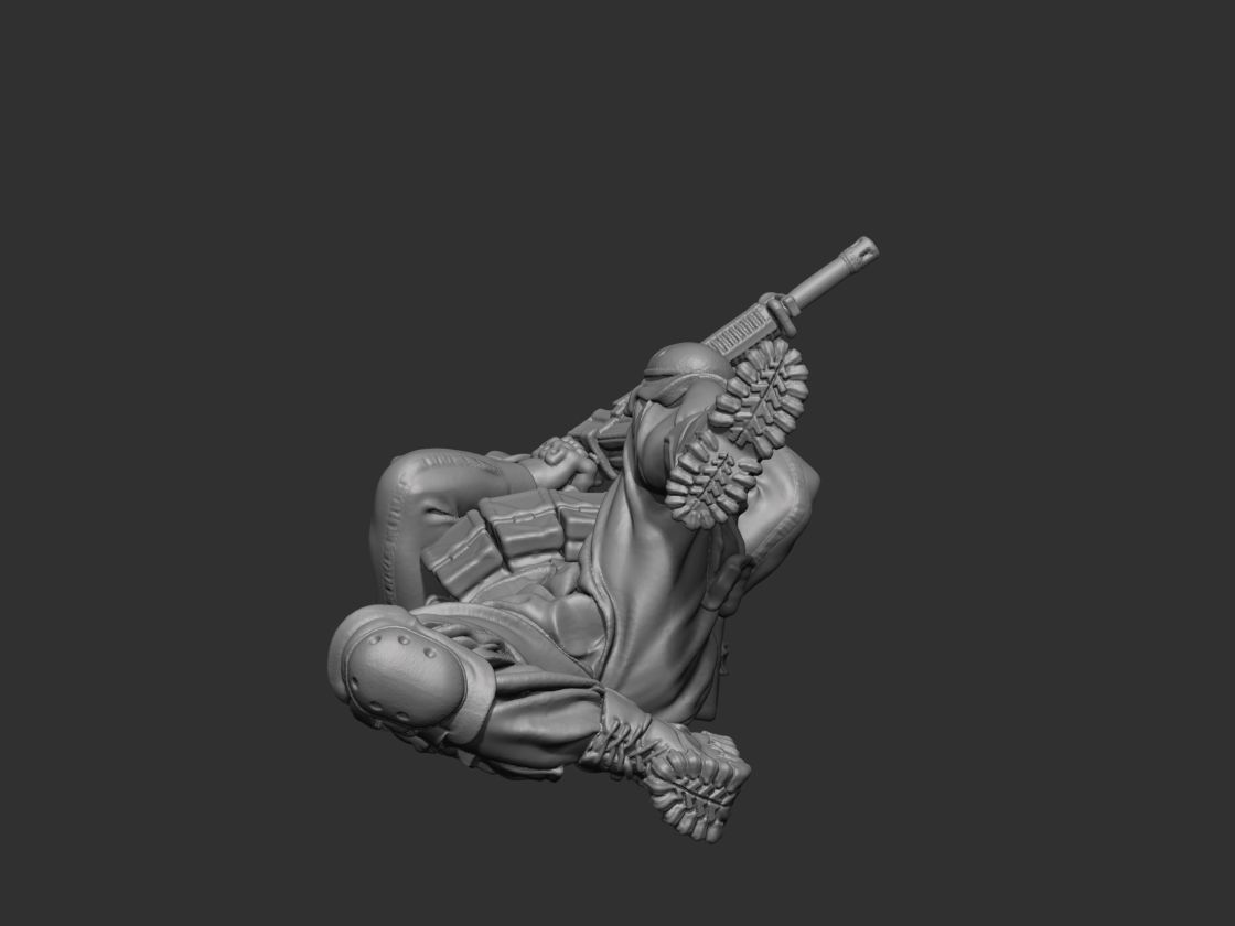 USA modern soldier 3 3D print model_10