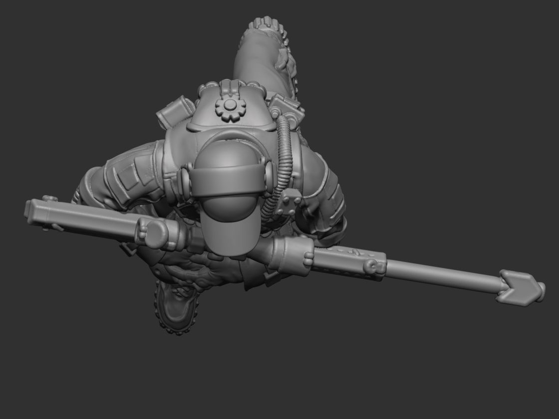 USA modern soldier 4 3D print model_14