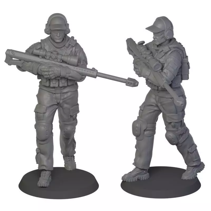 USA modern soldier 4 3D print model_0
