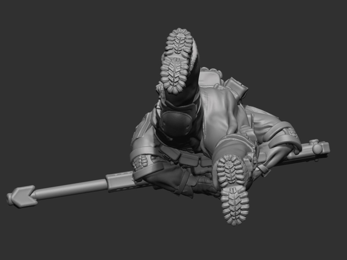 USA modern soldier 4 3D print model_15