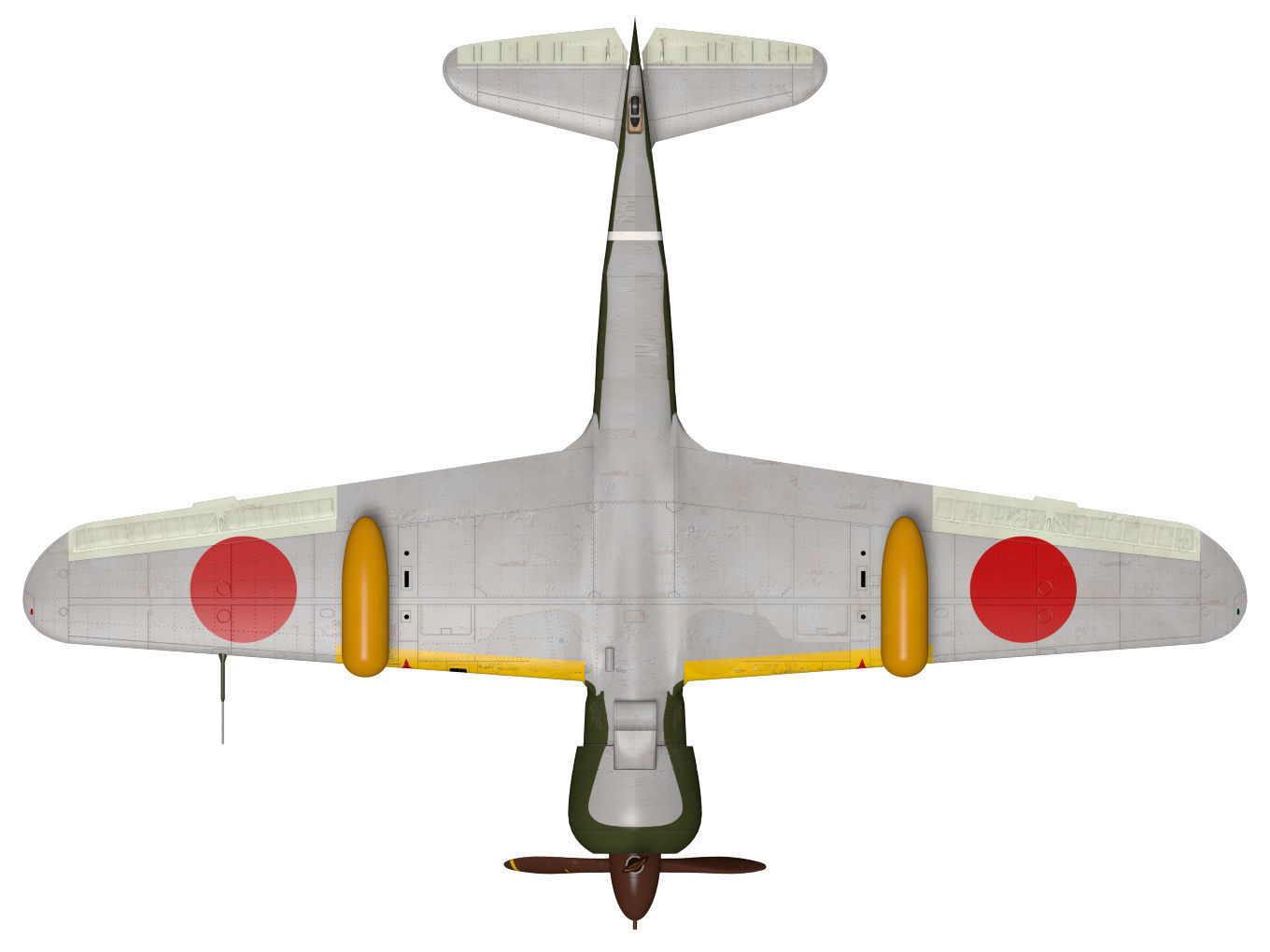 Kawasaki Ki100 Early 3D model_10
