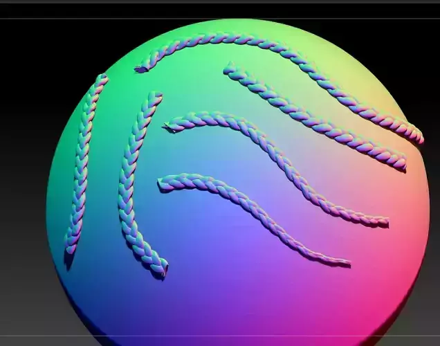 Braids brush download ZB Braids Brush 3d braids rope brush