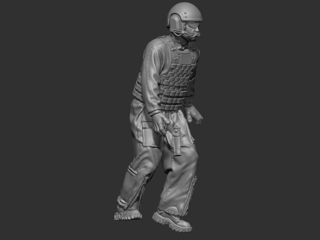 USA Modern Tankman 2 3D print model_8