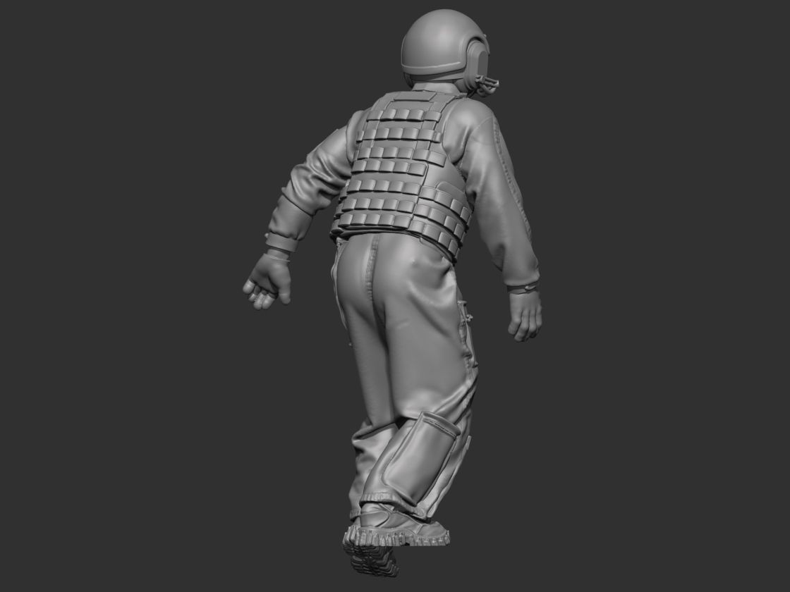 USA Modern Tankman 2 3D print model_5