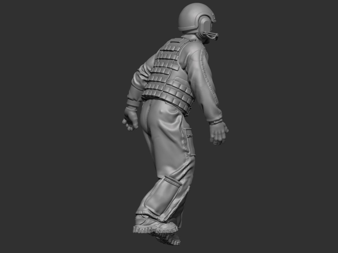 USA Modern Tankman 2 3D print model_6