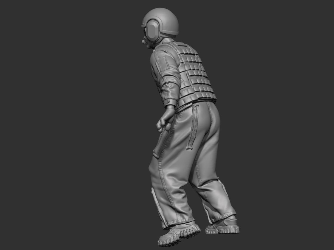 USA Modern Tankman 2 3D print model_21