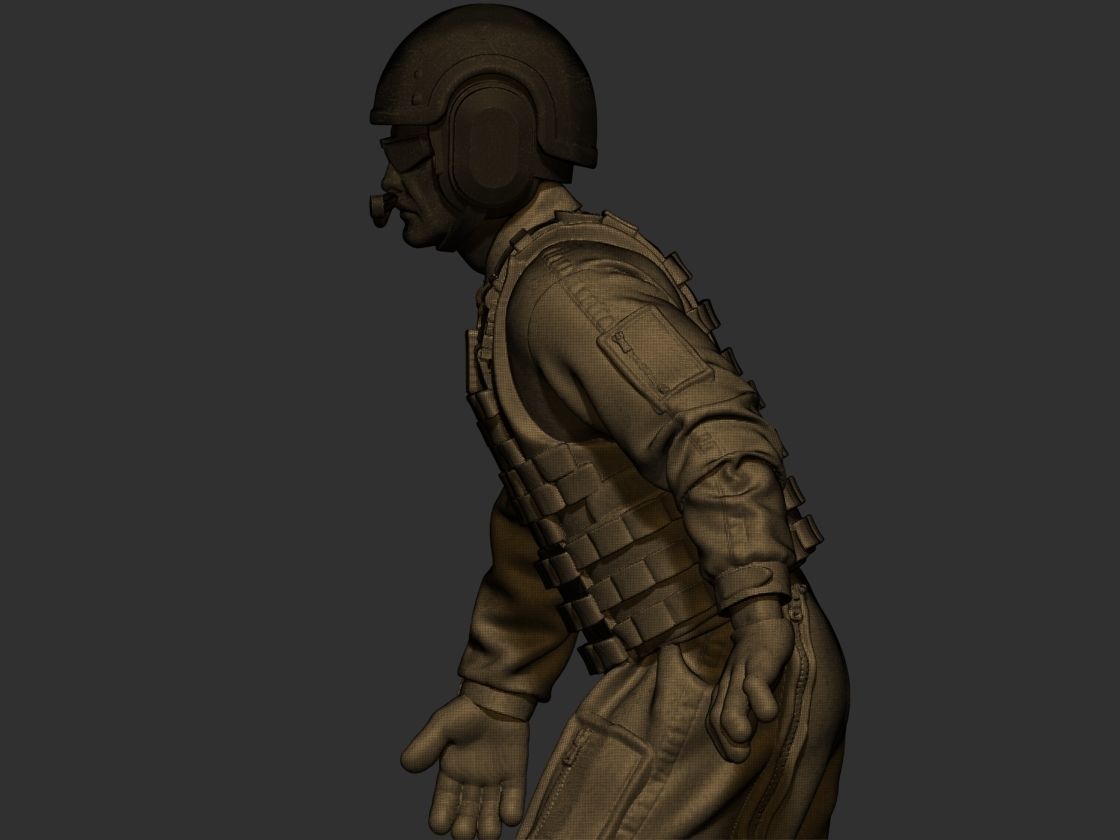 USA Modern Tankman 2 3D print model_13