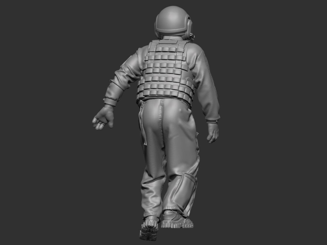 USA Modern Tankman 2 3D print model_4