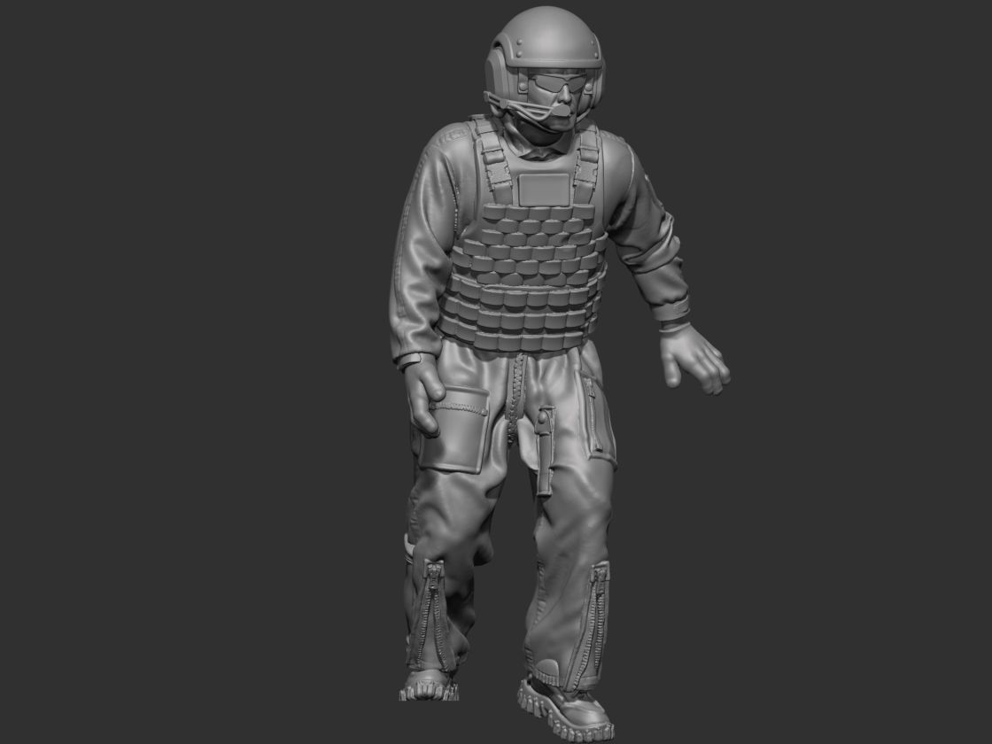 USA Modern Tankman 2 3D print model_10