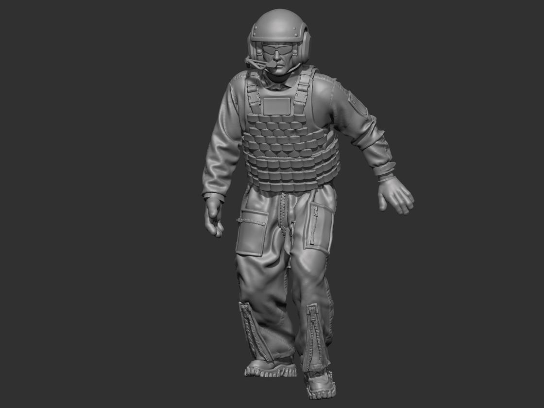 USA Modern Tankman 2 3D print model_12