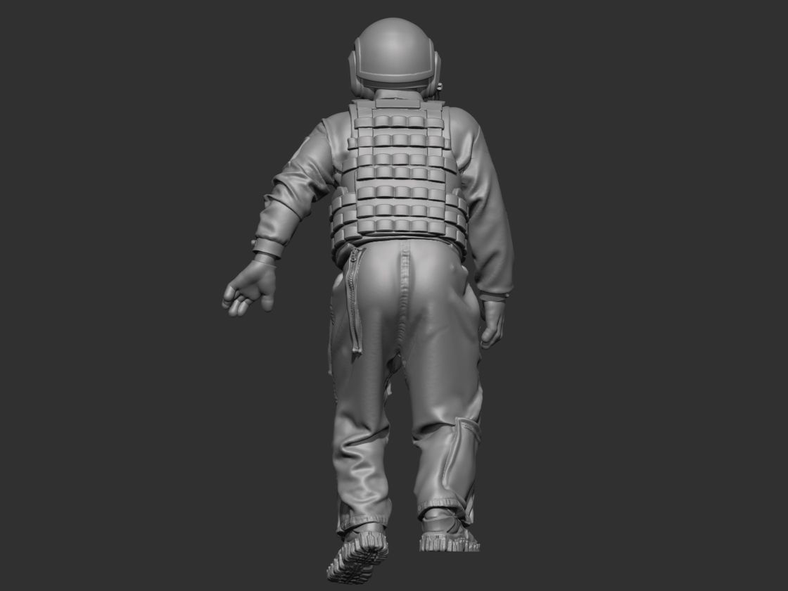 USA Modern Tankman 2 3D print model_3