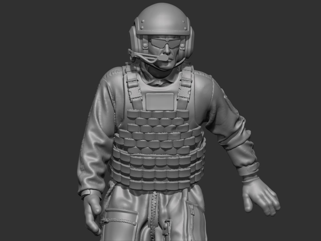 USA Modern Tankman 2 3D print model_11