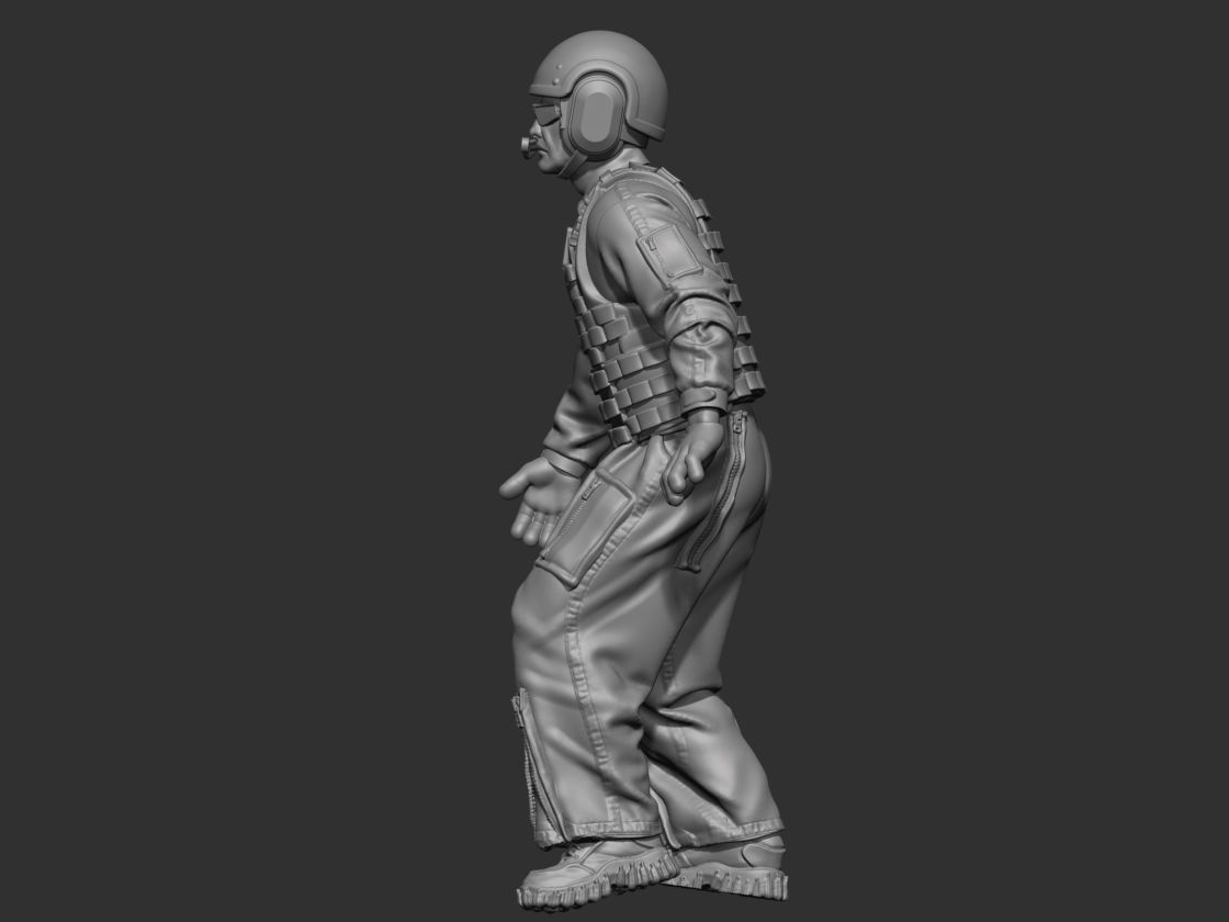 USA Modern Tankman 2 3D print model_19