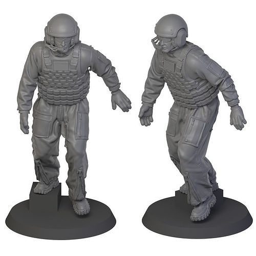 USA Modern Tankman 2 3D print model