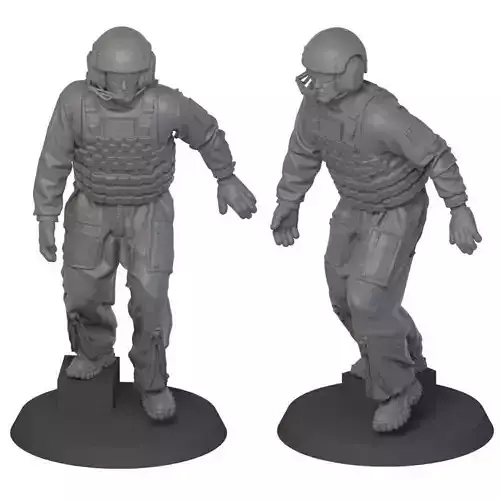 USA Modern Tankman 2 3D print model