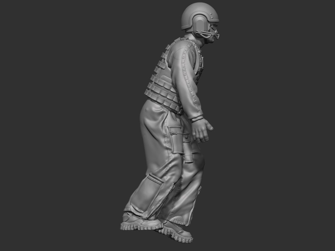 USA Modern Tankman 2 3D print model_7