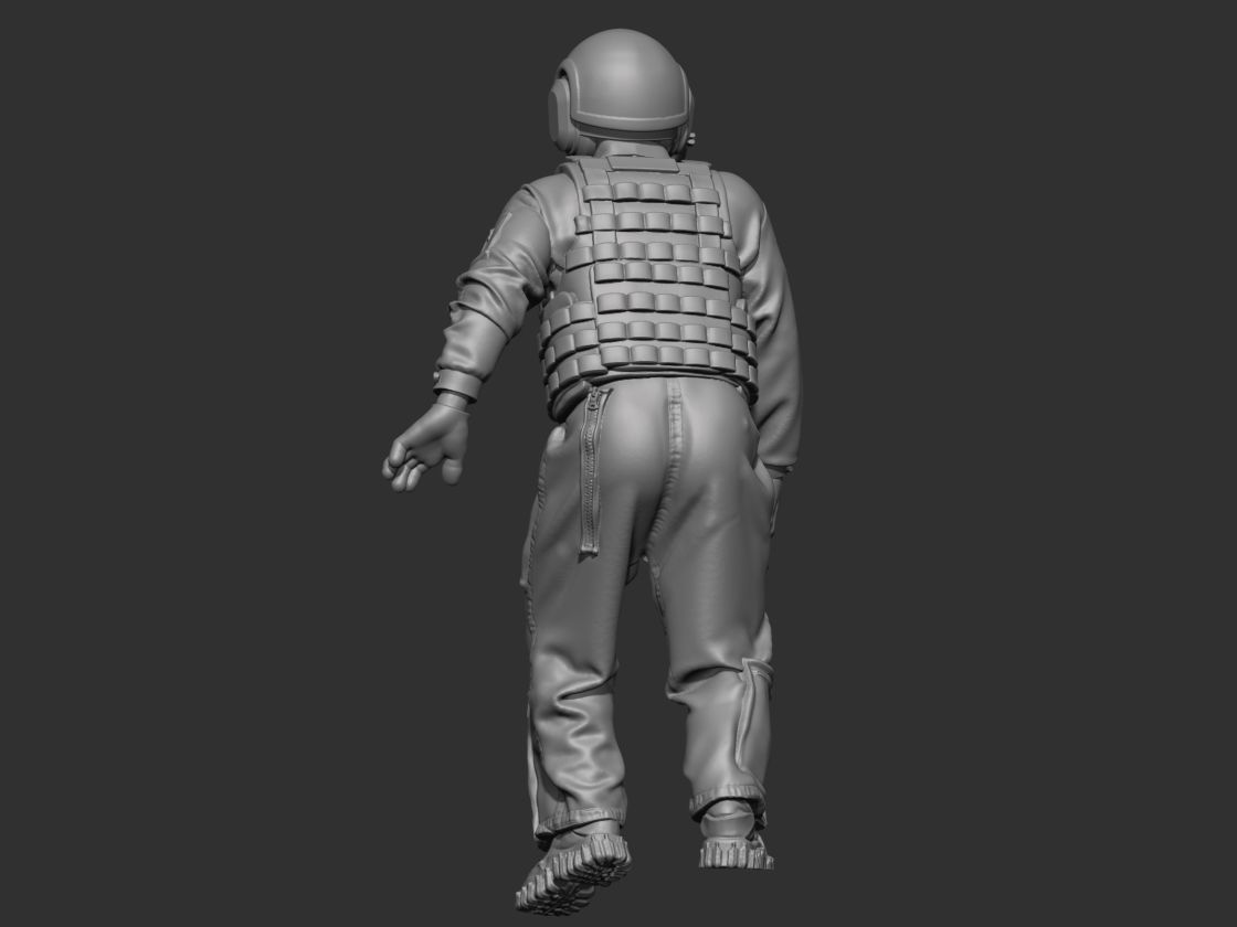 USA Modern Tankman 2 3D print model_2