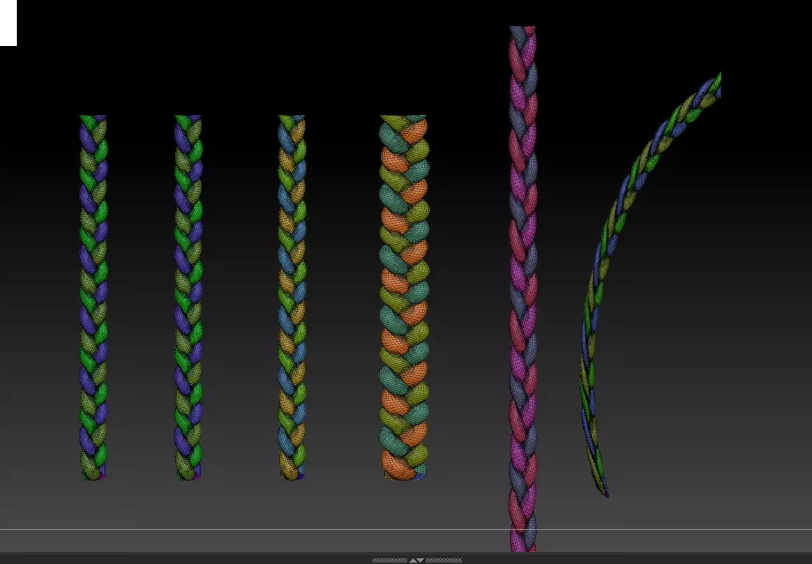 3d model download 3d braided braided rope 3d map download 3D print model_0