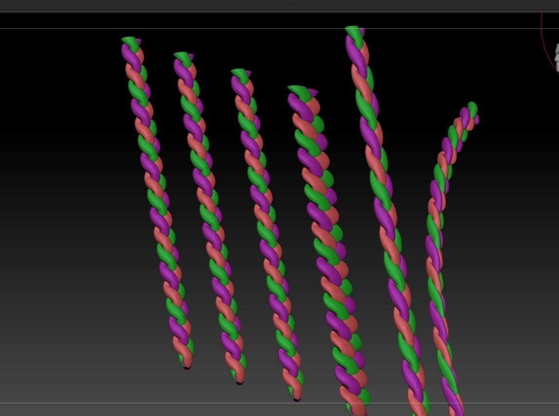 3d model download 3d braided braided rope 3d map download 3D print model_2