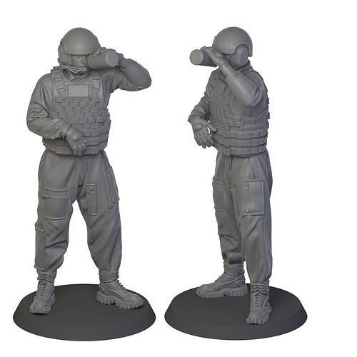 USA modern tankman 3D print model