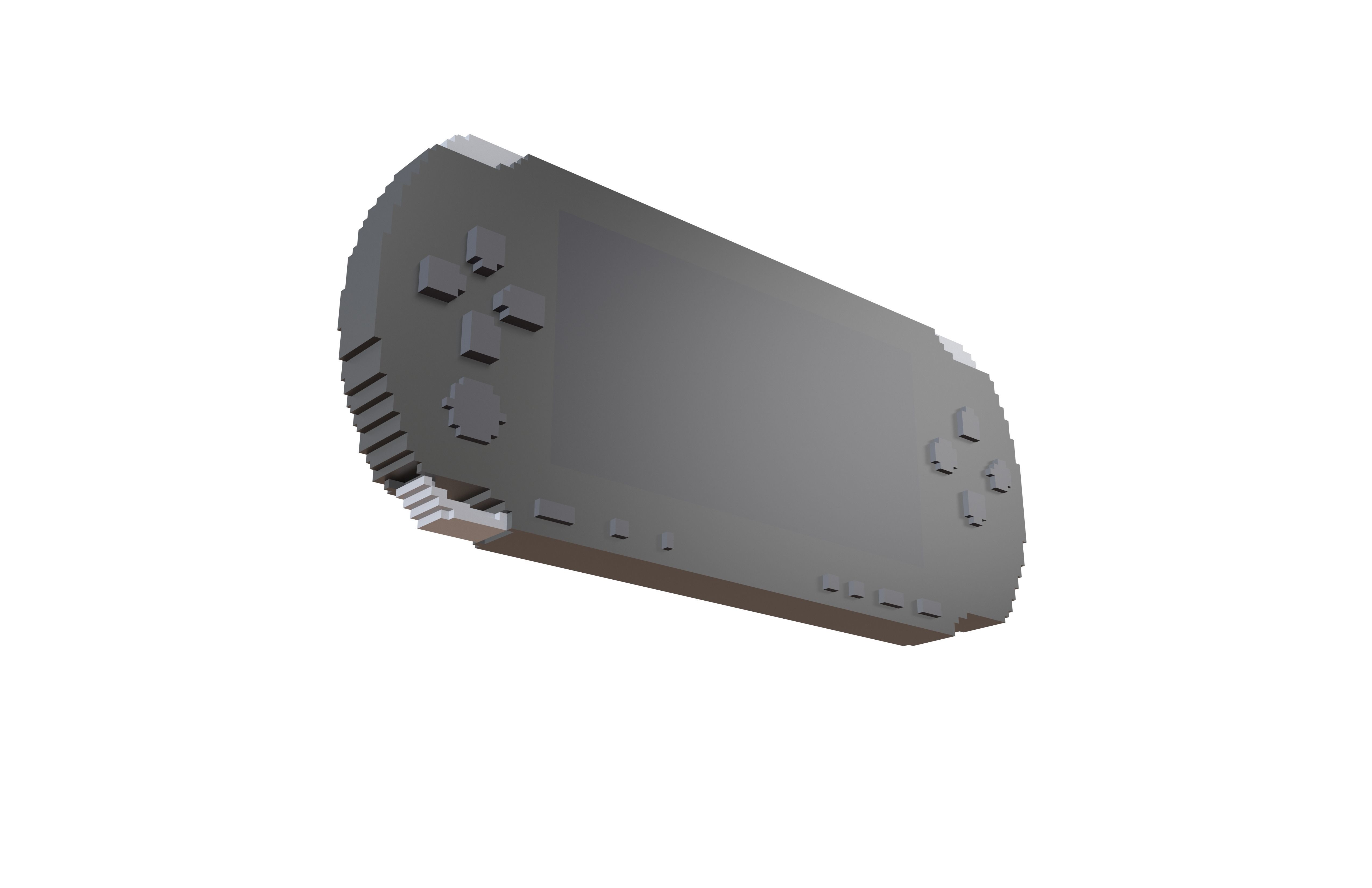 Voxel Cartoon PSP v1 005 Low-poly 3D model_1