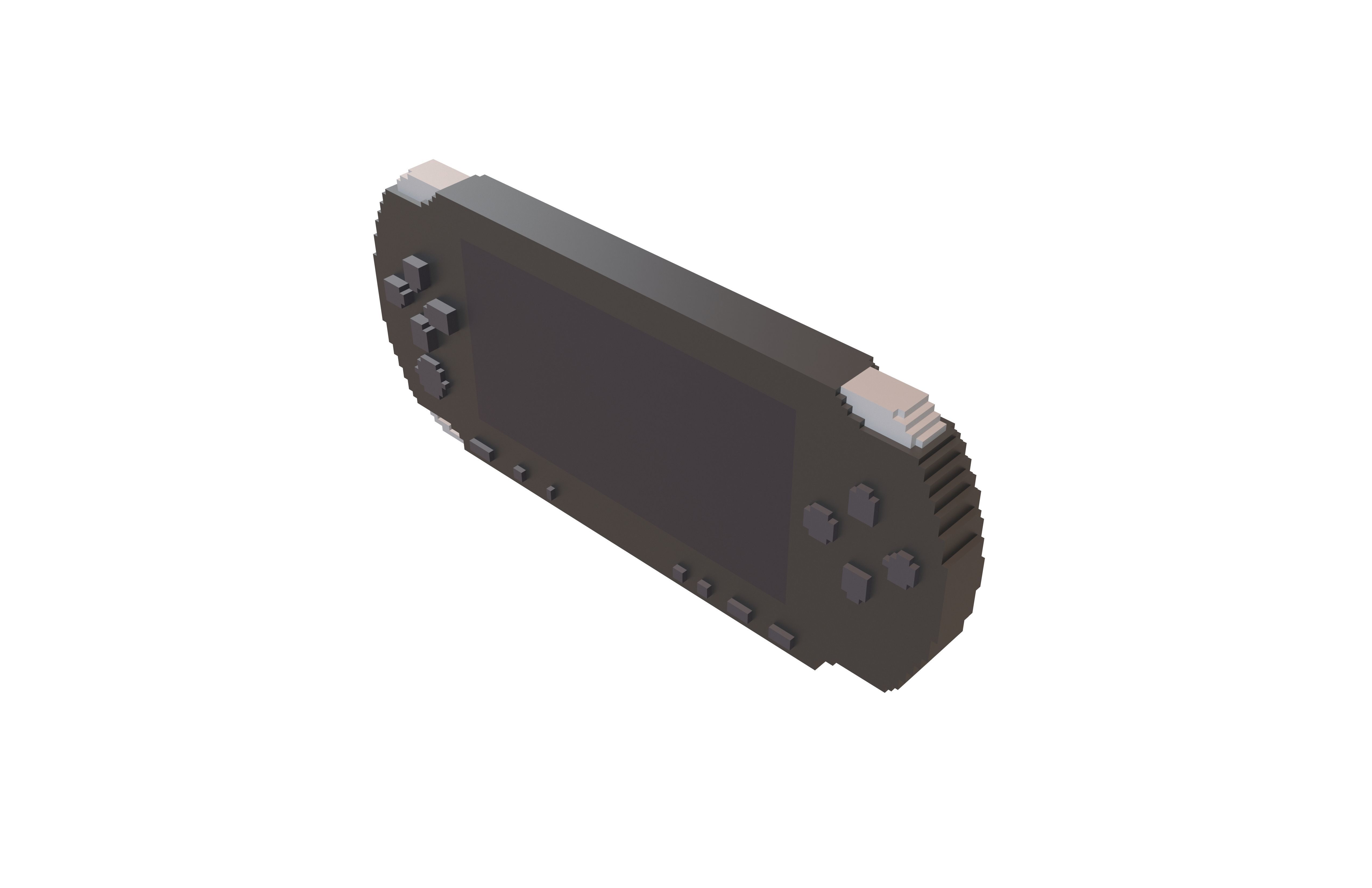 Voxel Cartoon PSP v1 005 Low-poly 3D model_3