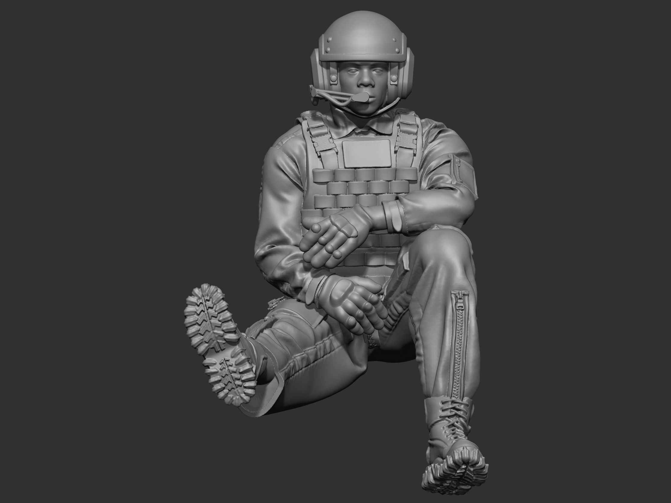USA Tankman modern 4 3D print model_1