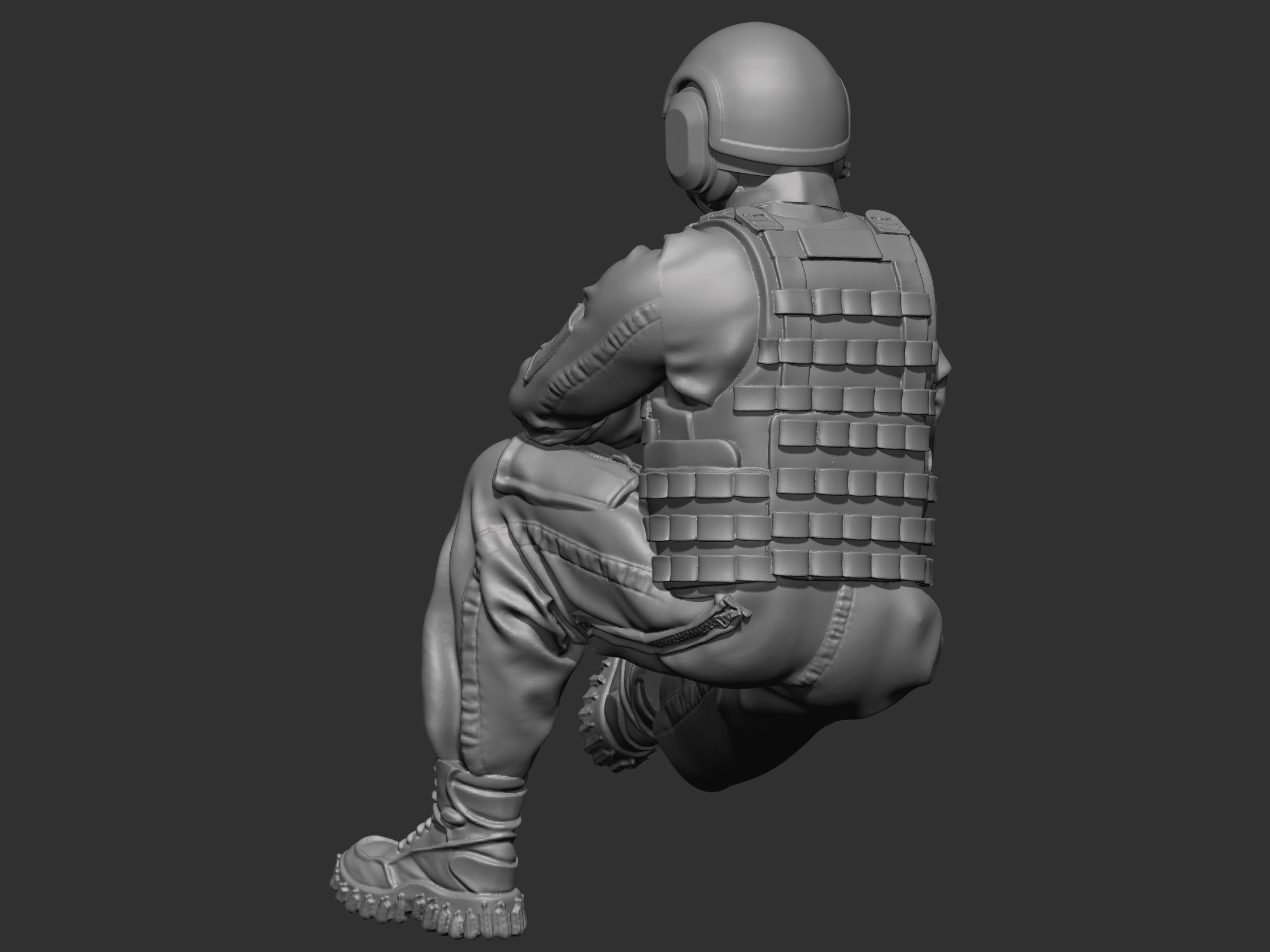 USA Tankman modern 4 3D print model_3