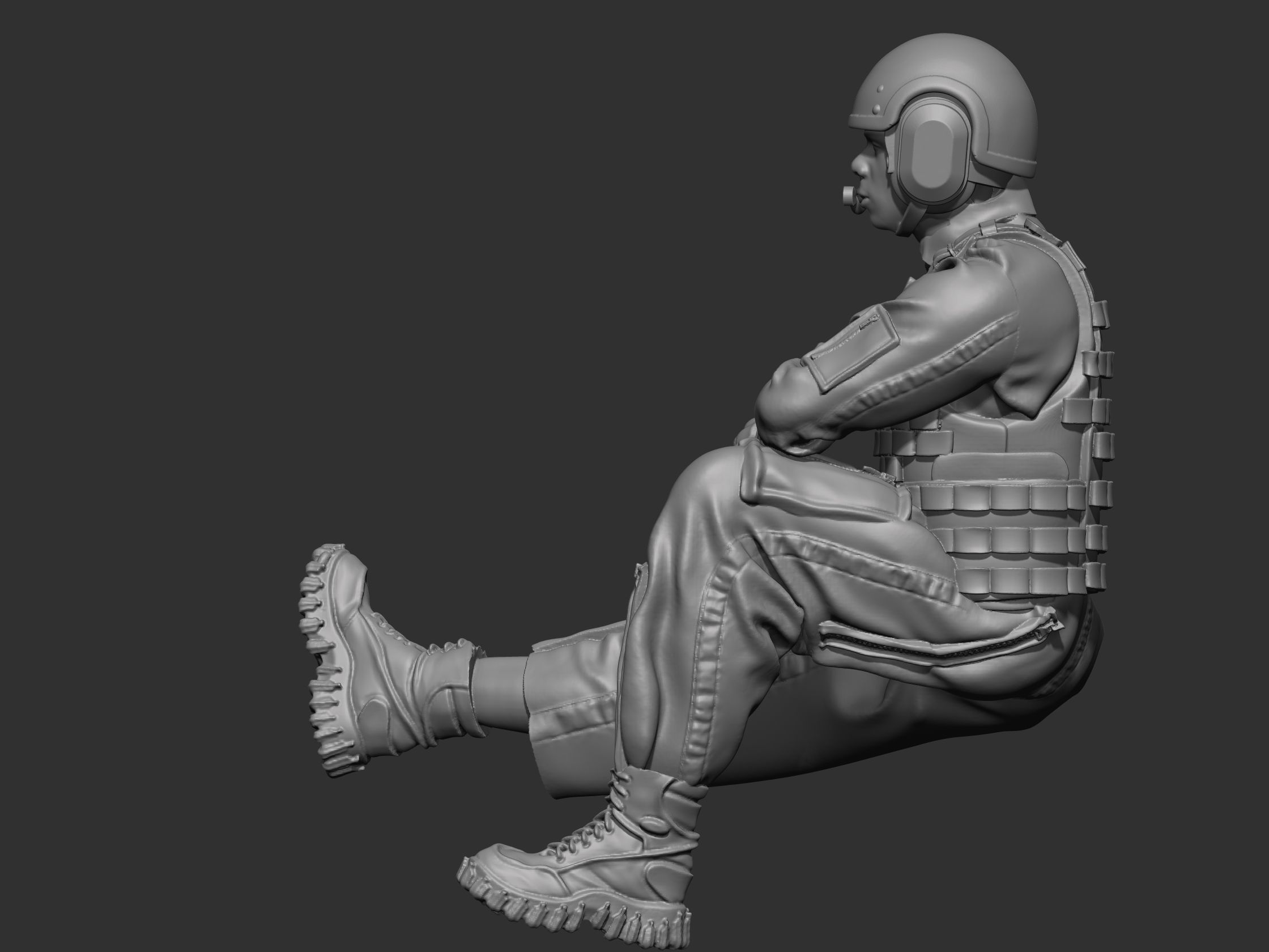 USA Tankman modern 4 3D print model_23