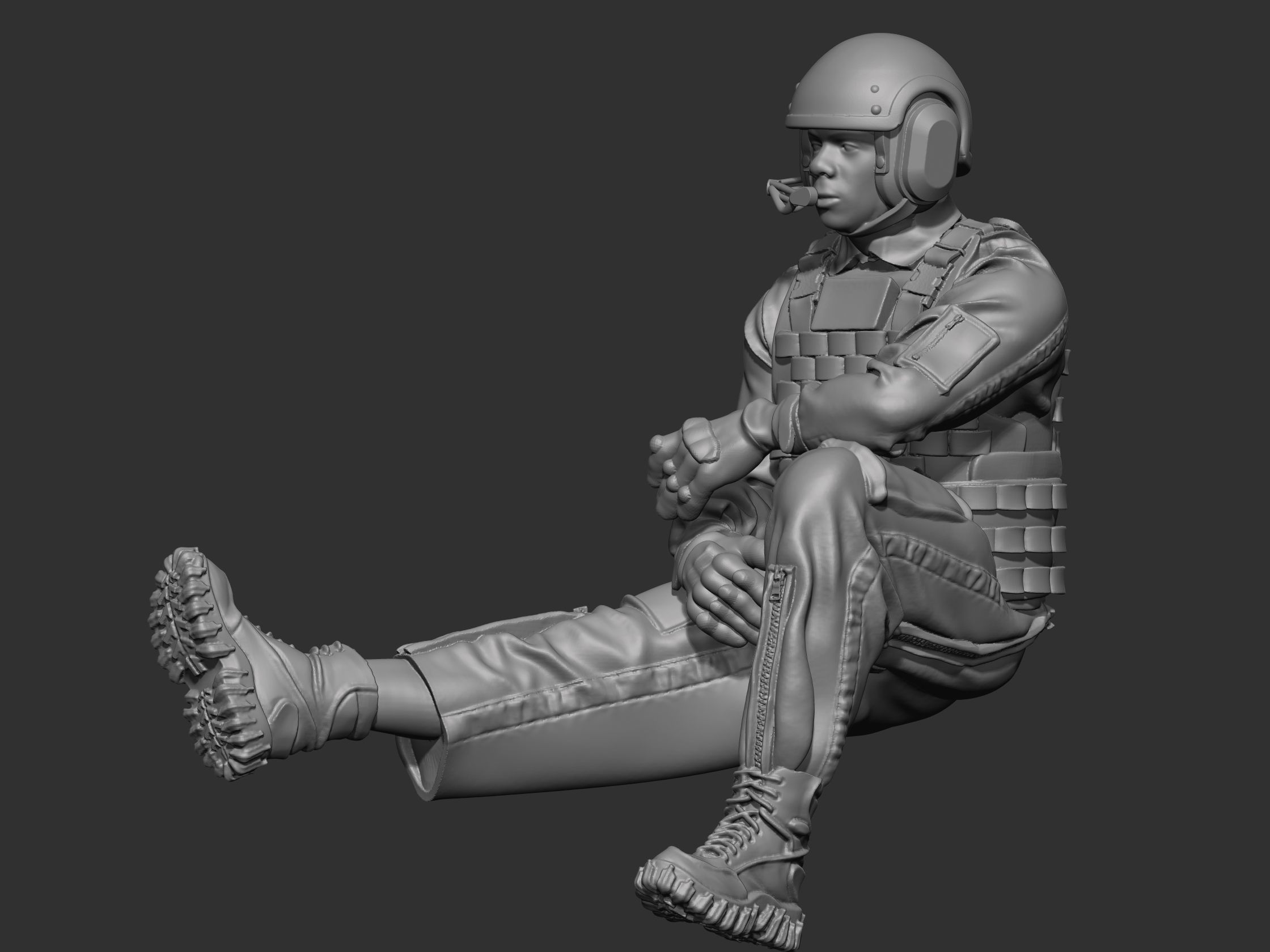 USA Tankman modern 4 3D print model_20