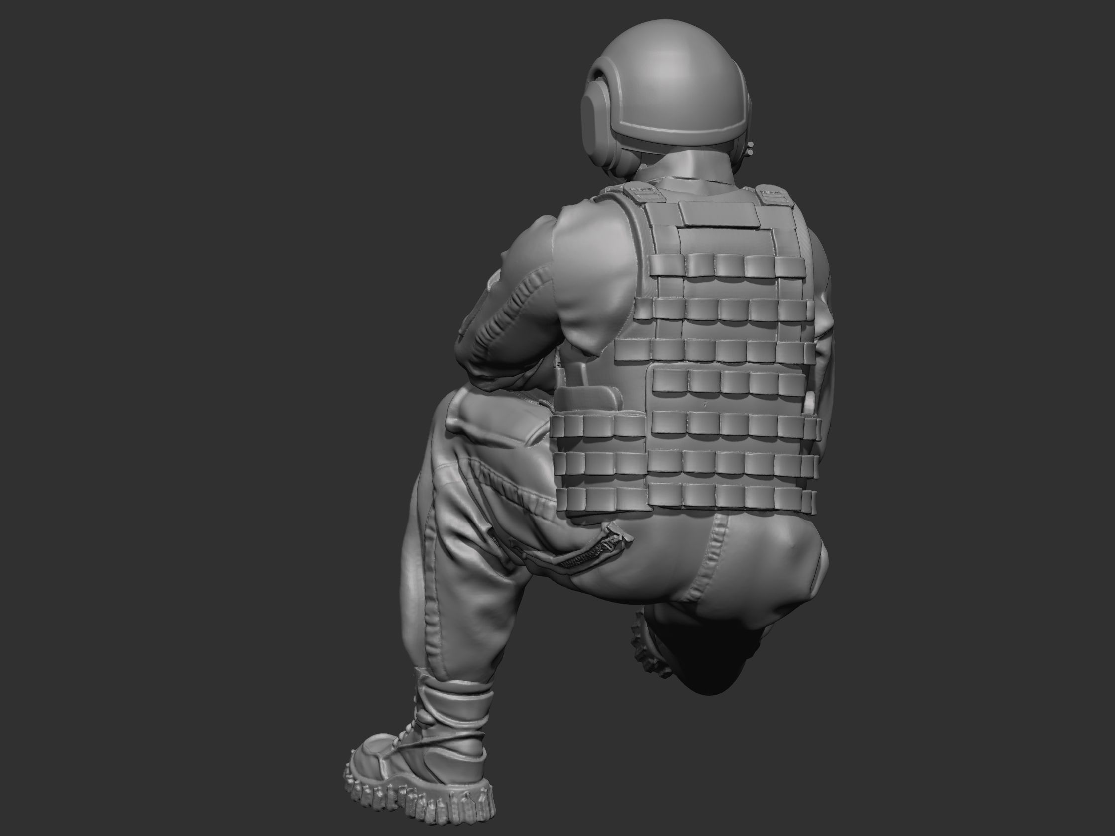 USA Tankman modern 4 3D print model_4